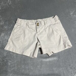 Y2K Old Navy Shorts Womens 6 Chino Preppy Khaki Soft‎ Girl Festival Preppy